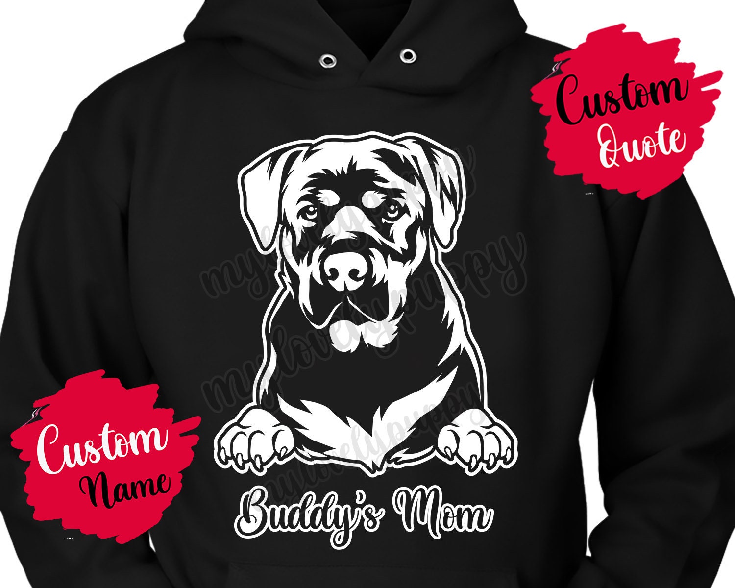 Felpa Citazione Cane Rottweiler Felpa Con Cappuccio Regalo Per Amanti Dei Rottweiler - Stampa Dedicata Al Cane Fedele Felpa Per Proprietari Di Rottweiler