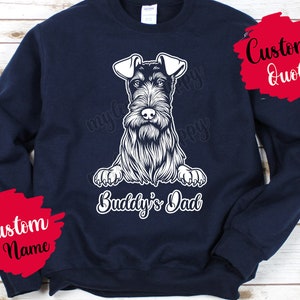 Personalized Fox Terrier Dog Mom Dad Sweatshirt, Women Men Christmas Gift, Foxie Dog Mommy Daddy Sweatshirt, Smooth Fox Terrier Owner Gifts