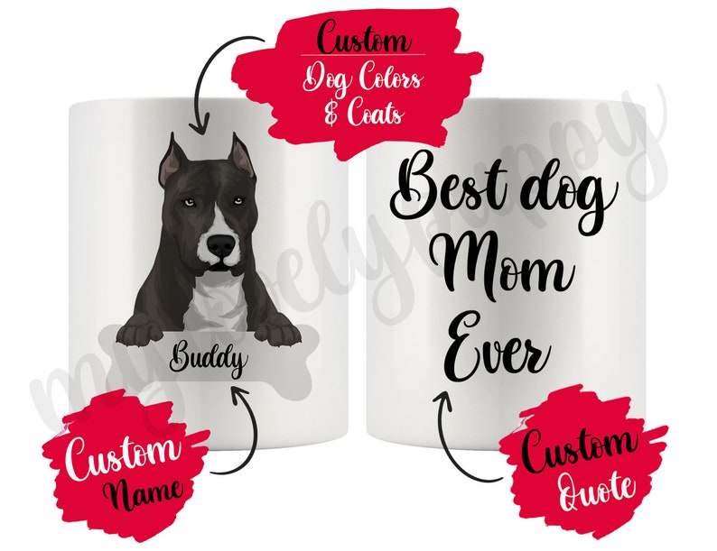 mylovelypuppy Pitbull Dog Mug