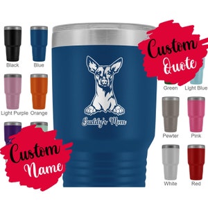 Personalized Xoloitzcuintli Dog Mom Dad Tumbler, Mexican Hairless Dog Owner, Dog Women Men Gifts, Xolo Dog Mommy Daddy Present Gift