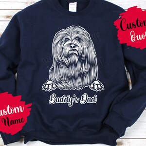 Sudadera personalizada cotie dog mom and dad, coton de tulear christmas gift, cotie mommy daddy present gift, cotie dog mommy sweatshirt