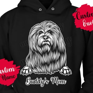 Personalized Cotie Dog Mom and Dad Hoodie, Coton De Tulear Christmas Gift, Cotie Mommy Daddy Present Gift, Cotie Dog Mommy Hoodie
