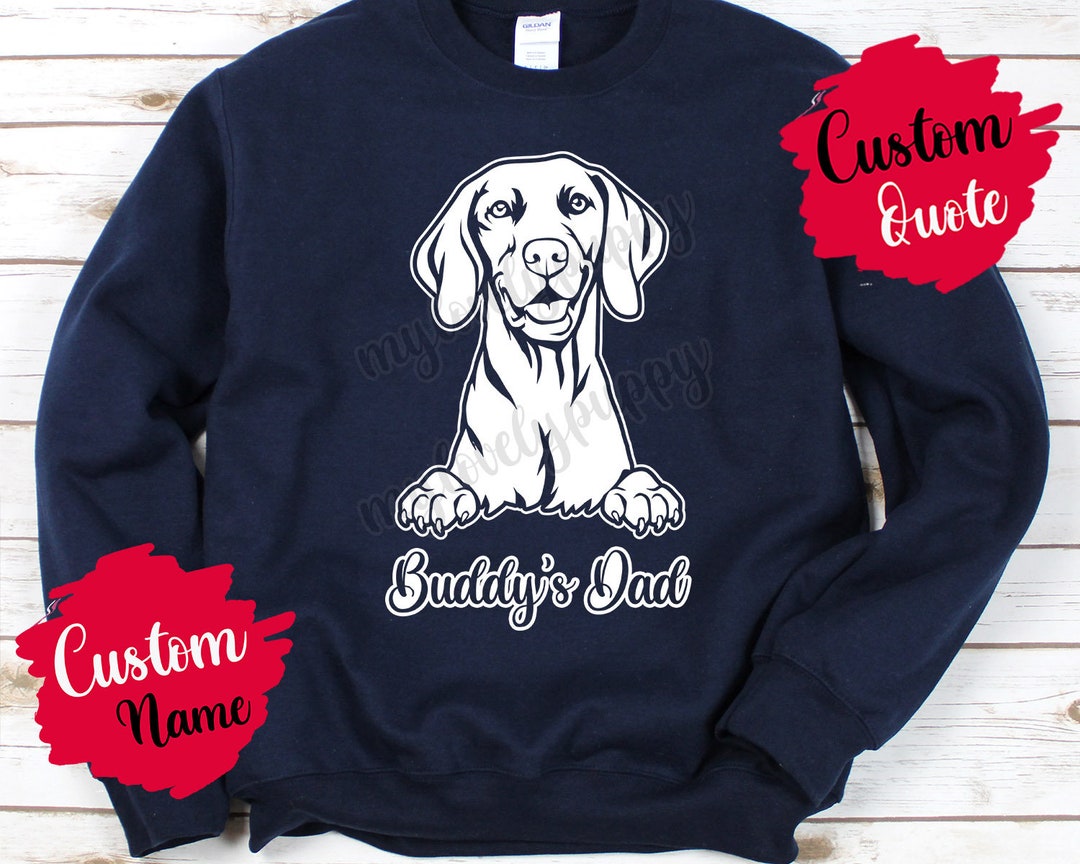Personalized Vizsla Dog Mom Dad Sweatshirt, Women Men Gifts, Vizsla