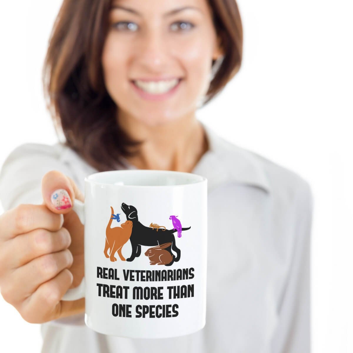 Funny Veterinary Technician Coffee Mug, Vet Med Gifts, Funny Veterinarian Quotes, Veterinary Student Mug, Treat More Than One Species Cup