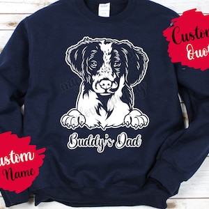 Personalized Brittany Spaniel Dog Mom Dad Sweatshirt, American Brittany Women Men Gifts, Brittany Wiegref Mommy, Brittany Christmas Gift
