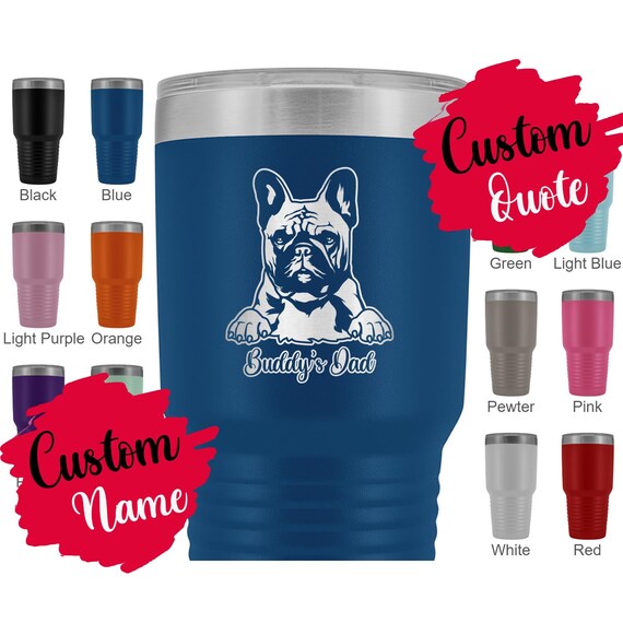 French Bulldog Tumbler - Blue French Bulldog Tumbler - Blue