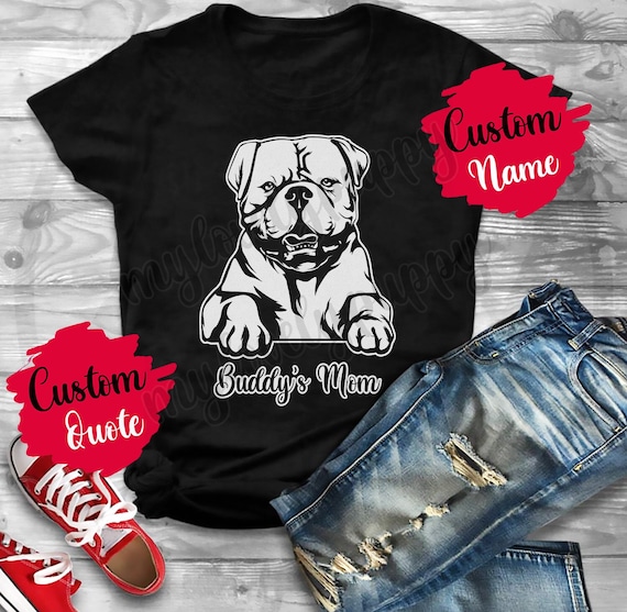 American Bulldog Dad & Mom Tee Shirt Gift For Men Woman American Bulldog Dad & Mom Tee Shirt Gift For Men Woman