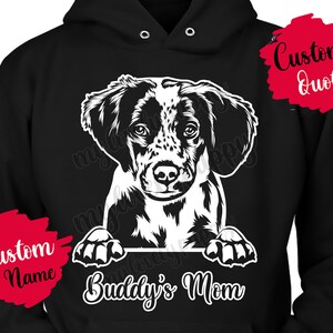 Personalized Brittany Spaniel Dog Mom Dad Hoodie, American Brittany Women Men Gifts, Brittany Wiegref Mommy Hoodie, Brittany Christmas Gift