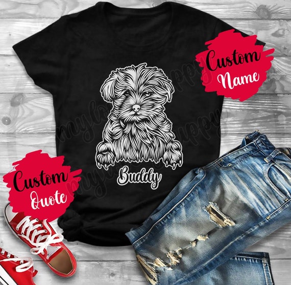 Maltese Dog Tee Shirts For Maltese Mom Dad T-Shirts Gifts Maltese Dog Tee Shirts For Maltese Mom Dad T-Shirts Gifts