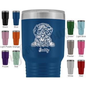 Copo Aussiedoodle personalizado para mamãe e papai, presente para mulheres e homens Aussiedoodle, copo para mamãe e papai, presente para proprietário de cachorro Aussiedoodle de raça cruzada