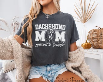 Camiseta vintage Dachshund Comfort Colors, sudadera con estampado de perro salchicha, gráfico de perro salchicha, regalo moderno para amantes de los perros, camiseta unisex de perro salchicha