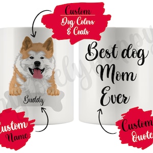 Personalized Akita Inu Mom Dad Gifts, American Akita Mommy Daddy Mug, Japanese Akita Mom, Women Men Gifts, Akita Present Gift, Akita Inu Mug