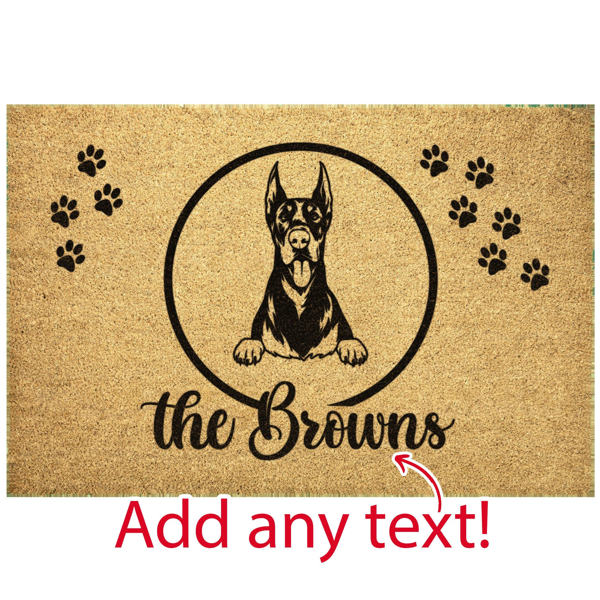 ドーベルマンマット Doberman Doormat - Etsy