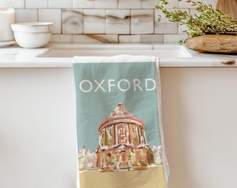 Oxford Radcliffe Camera Cotton Kitchen Tea Towel (1)