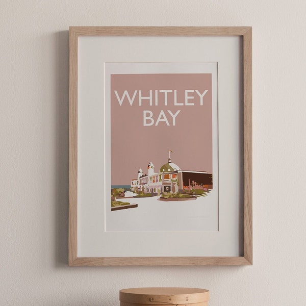 Whitley Bay North Tyneside Tyne and Wear, England UK A4 travel print poster (unframed)