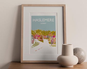 Haslemere, Surrey England UK Fine Art Travel Print Poster (not framed)