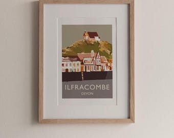 Ilfracombe Devon England UK museum/gallery quality Fine Art Travel Print (not framed)