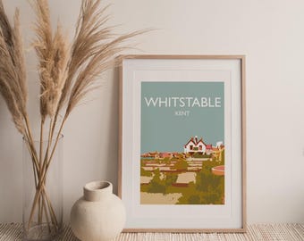 Whitstable Old Neptune, The Neppy, Kent, UK Fine Art Travel Print Poster (not framed)