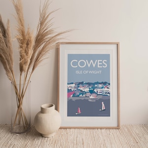 Cowes, Isola di Wight, Inghilterra, Regno Unito, poster da viaggio A4 (senza cornice)