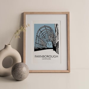 Farn Borough Airshow Druck: Red Arrows Reiseplakat, UK Luftfahrt Kunst
