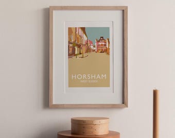 Horsham West Sussex UK Fine Art A4 Travel Print Poster (not framed)
