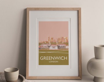 Greenwich London England UK A3 travel Fine Art Print (not framed)