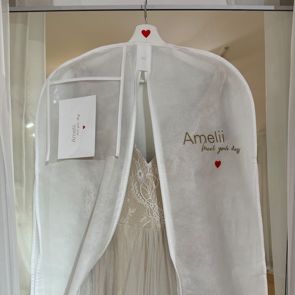 Garment Bags for wedding dresses, Wedding Carrying Handle bag, Dress Bag, Amelii Wedding Dress Garment Bag, Dress Bag with Logo