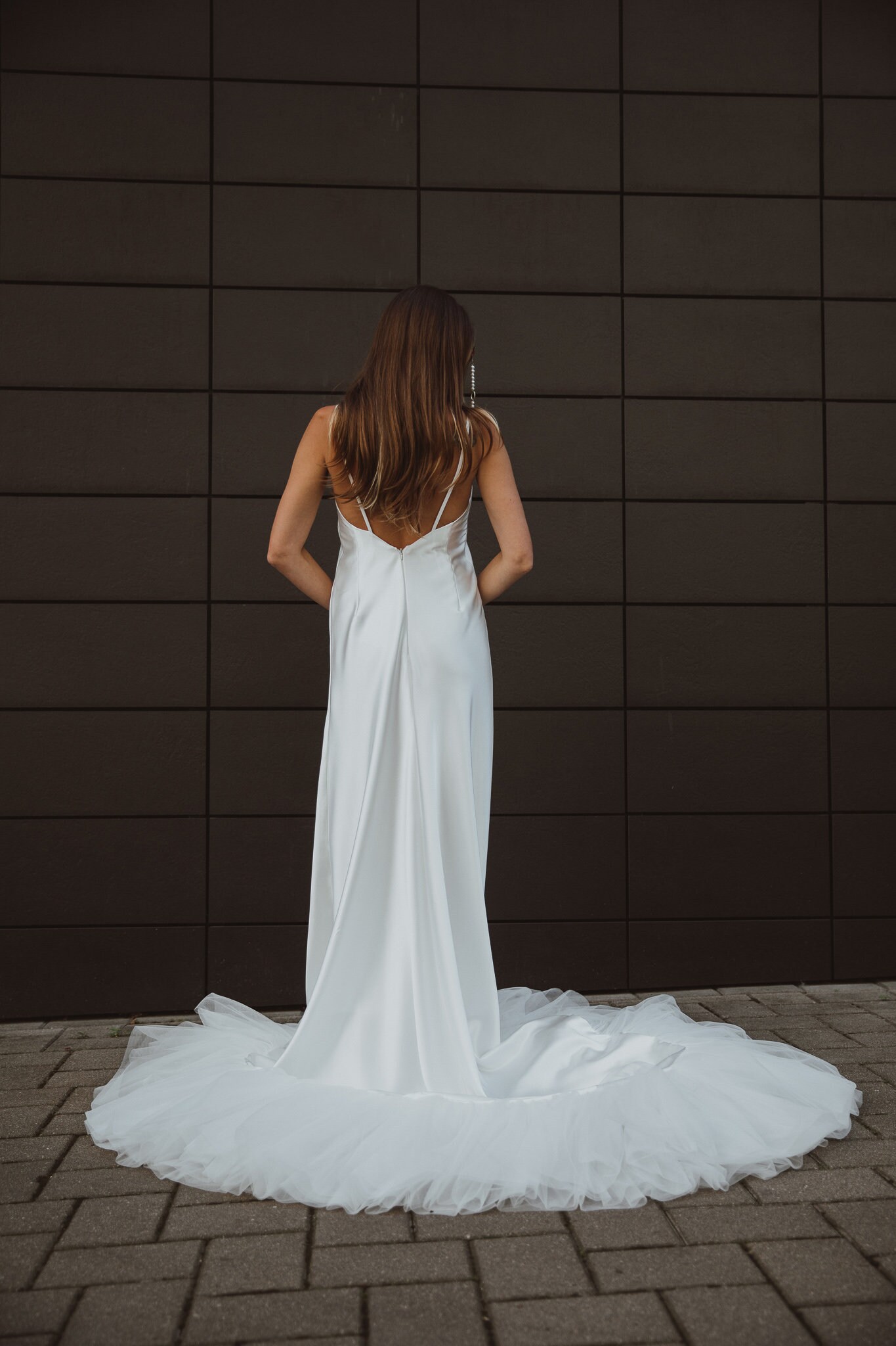 buy online for delivery Ivory satin Slip Ivory Wedding Overskirt, Bride  Dress Dress with Neckline Satin Strapless Voluminous Ruffle and Line Long A  Train With / Handmade Naked Back Wedding Slpi dress /