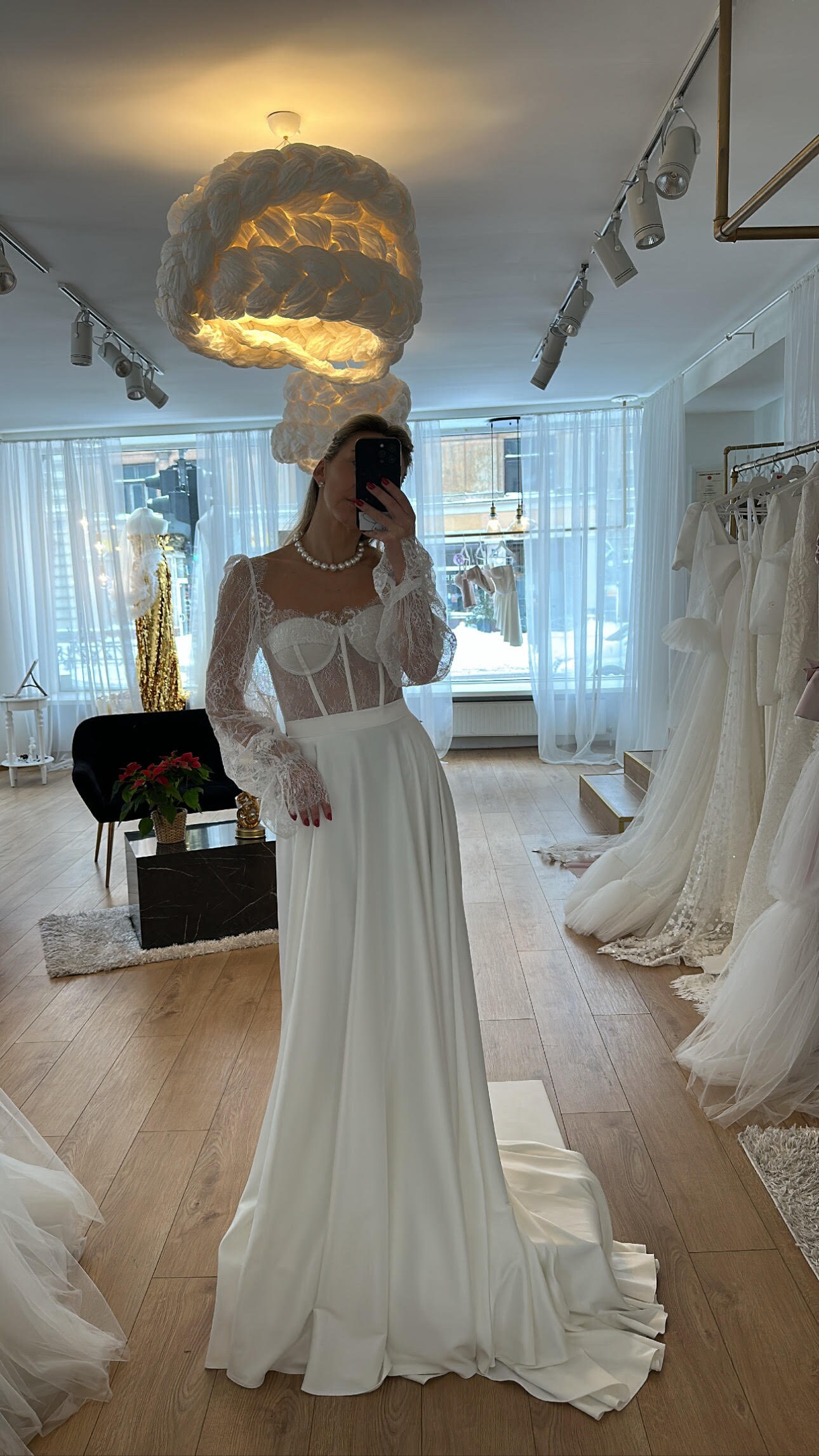 wedding dress satin skirt lace top Wedding Dresses & Gowns with Lace Top