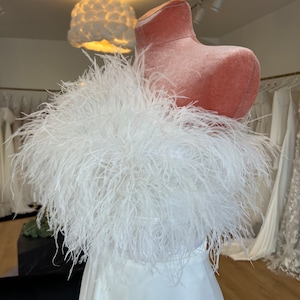 Feathers Bridal Top / Feathers Corset Top for Wedding / Wedding Dress ...