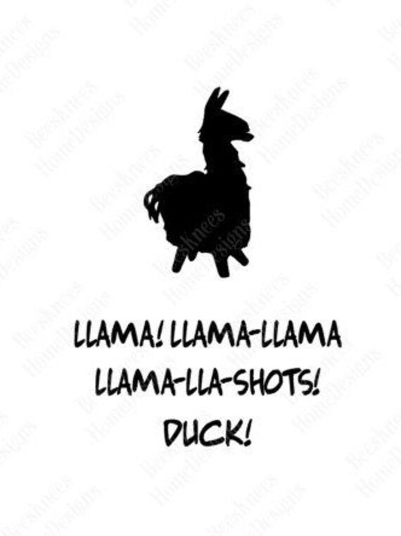 Download FORTNITE Lama Lama Lama Design Eisen auf Tshirt Gamer | Etsy