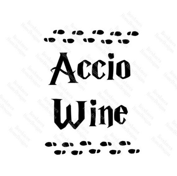 Download Accio Wine SVG Harry Potter SVG Wine Glass Decal Digital ...