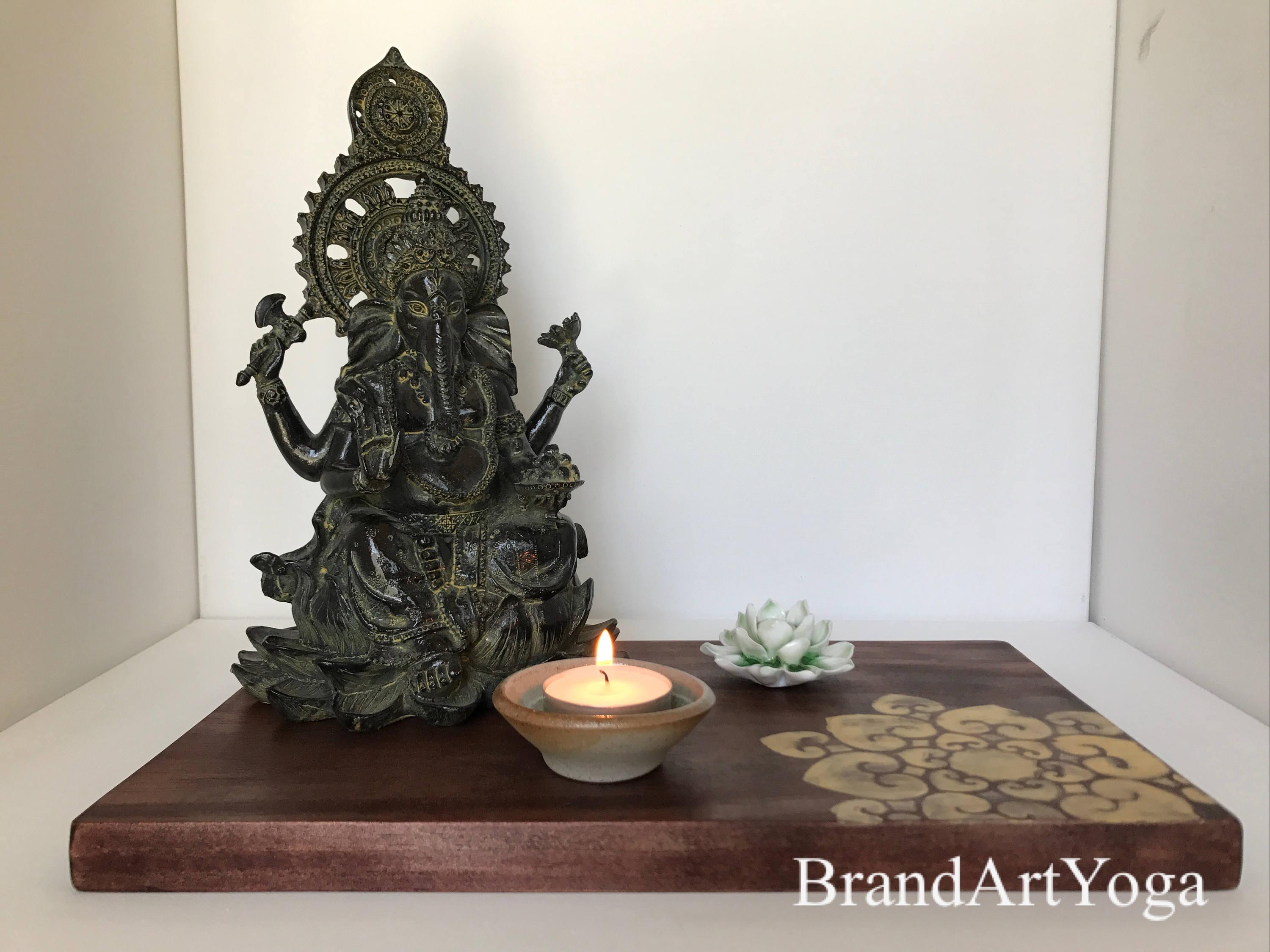Personal Meditation Altar Small Size, Yoga Gift, Yoga Art, Shrine, Wood ...