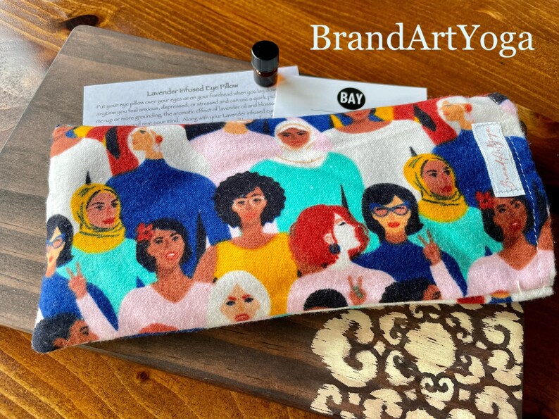 Empowering Women Lavender Infused Eye Pillow/1ml Lavender Oil Etsy