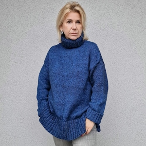 Rollkragenpullover, Rollkragenpullover, Rollkragenpullover, extrafeiner Merinowolle Pullover, übergroßer Merinopullover, Merinowolle Pullover