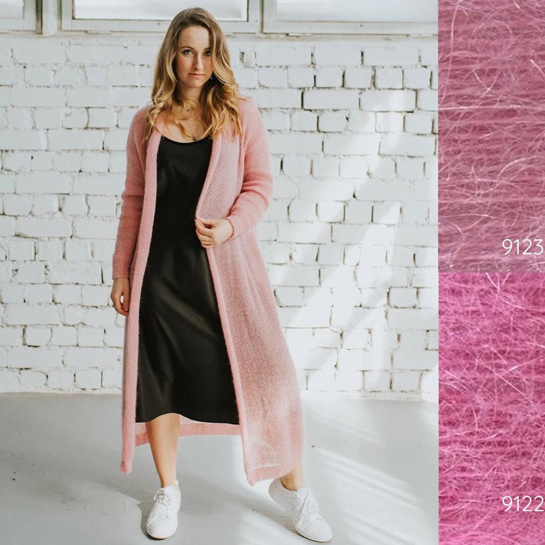 Pale pink waterfall cardigan hot sale