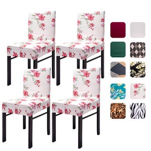 Dining Chair Covers, Removable Spandex Chair covers, Kitchen Chair Covers, Dining Slipcovers, Furniture Protectors, Party Chair Cover