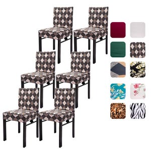 Dining Chair Covers, Removable Spandex Chair covers, Kitchen Chair Covers, Dining Slipcovers, Furniture Protectors, Party Chair Cover