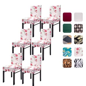 Dining Chair Covers, Removable Spandex Chair covers, Kitchen Chair Covers, Dining Slipcovers, Furniture Protectors, Party Chair Cover