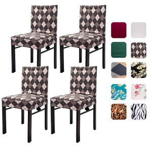 Dining Chair Covers, Removable Spandex Chair covers, Kitchen Chair Covers, Dining Slipcovers, Furniture Protectors, Party Chair Cover
