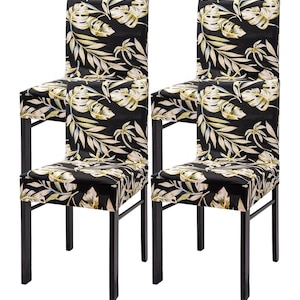 Dining Chair Covers, Removable Spandex Chair covers, Kitchen Chair Covers, Dining Slipcovers, Furniture Protectors, Party Chair Cover