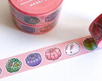Cute Japanese Dessert Washi Tape, Wagashi Washi Tape, Kawaii Washi Tape