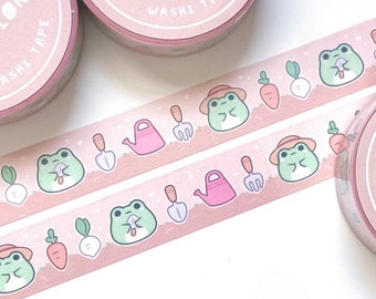 Garden Froggy Washi Tape, Cute Frog Washi Tape