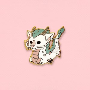 Sakura Dragon Enamel Pin, Kawaii Enamel Pin, Cute Enamel Pin