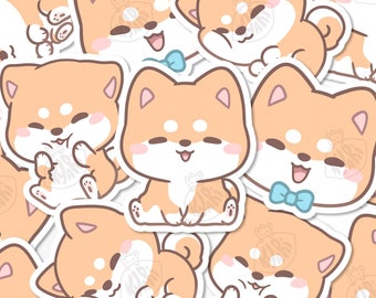 Cute Shiba Inu Sticker Set - Etsy UK Cute Shiba Inu Sticker Set - Etsy UK