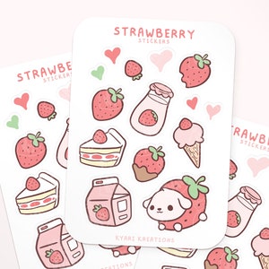 Strawberry Printable Stickers