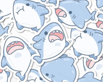 Cute Shark Sticker Set, Baby Shark Stickers