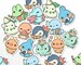 Cute Animal Picnic Stickers, Kawaii Starter Poke Sticker, Cute Food Stickers