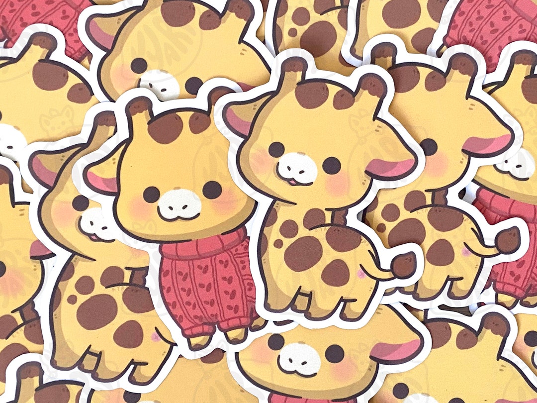 Cute Giraffe Stickers Giraffe Butt Sticker Giraffe in a - Etsy