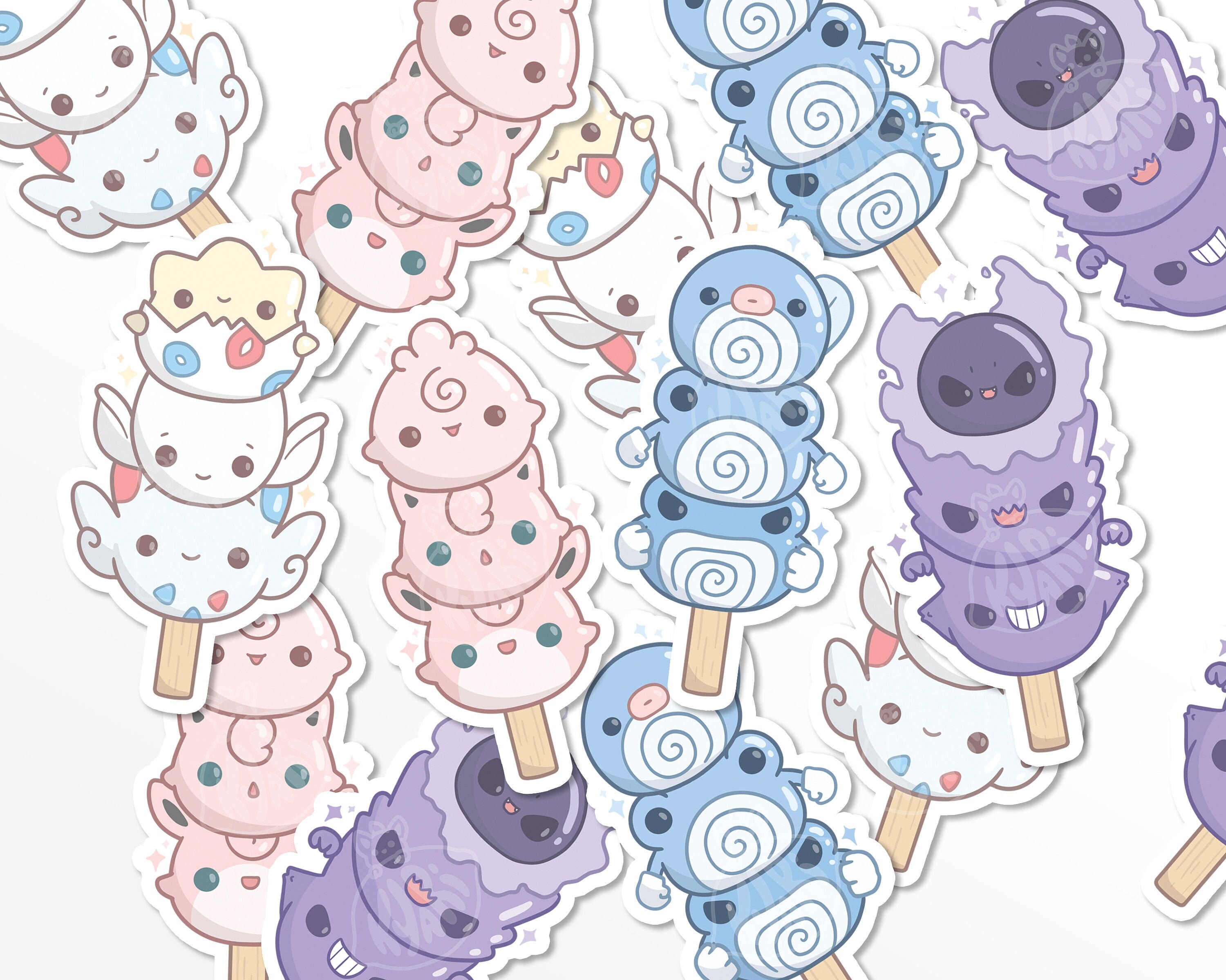 Cute Pokemon Dango Stickers